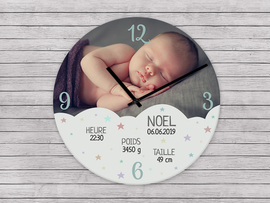 Horloge photo bébé