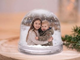Boule de neige avec photo