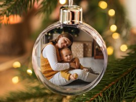 Boule de noel avec photo