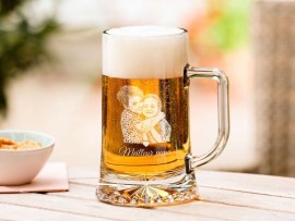 Verre a bière avec photo