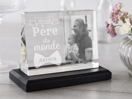 Cadre photo en verre