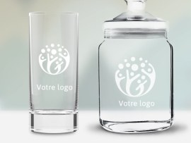 Cadeaux gravés en grande quantité avec le logo