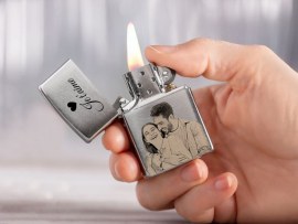 Briquet Zippo gravé