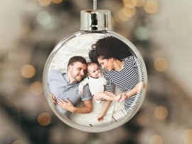 Boule de noel avec photo