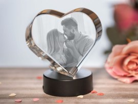 Coeur en verre photo