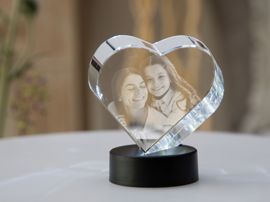 Coeur en verre photo