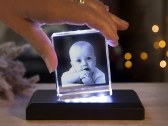 Cadre photo en verre 3D