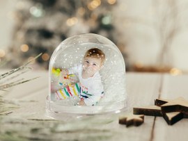 Boule de neige avec photo