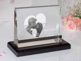 Cadre photo en verre