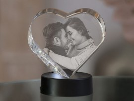 Coeur en verre photo
