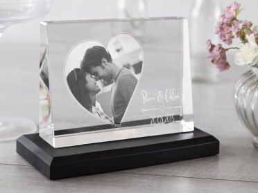 Cadre photo en verre