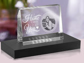 Cadre photo en verre