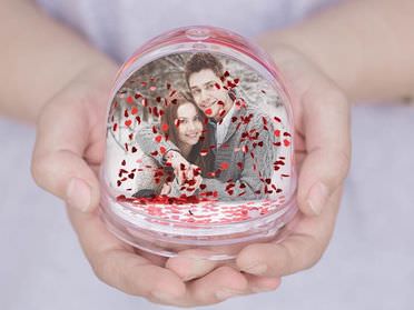 Boule de Noël personnalisée modèle Boule à neige - Print Your Love