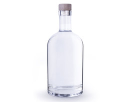 Bouteille gravée large grande