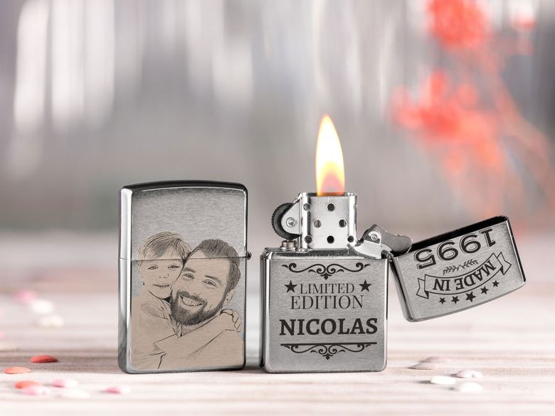 Briquet zippo personnalis avec gravure