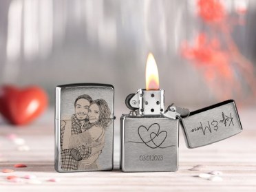Briquet Zippo gravé