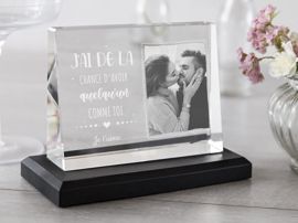 Cadre photo en verre