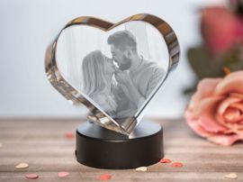 Coeur en verre photo