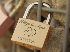 Cadenas gravé personnaliser