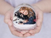 Boule de neige avec photo