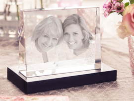 Cadre photo en verre