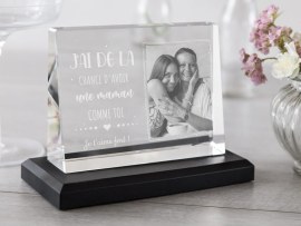 Cadre photo en verre paire