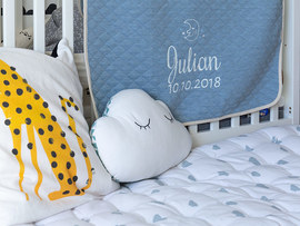 Couverture pour bébé bleu