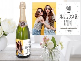 Etiquette de champagne Amis