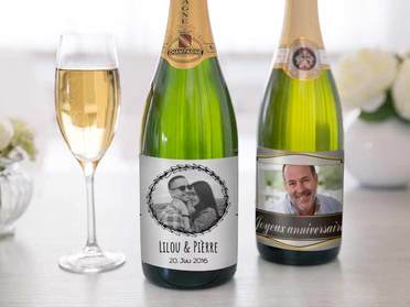 Etiquettes De Champagne Personnalisee
