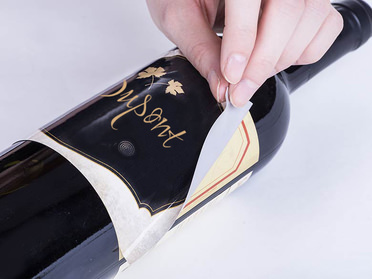 Bouteille de Champagne Personnalisée. Étiquette Dorigine 