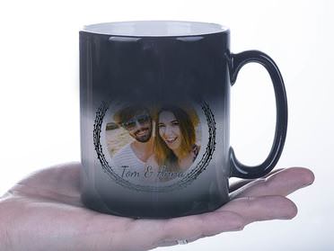 Cadeau personnalisé homme: un cadeau original, le mug magique photo