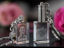 Porte-clés cristal st.valentin