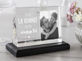 Cadre photo en verre