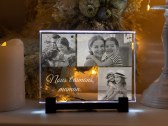 Plaque photo en verre