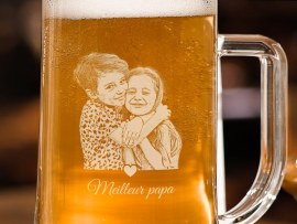 Verre à bière Willi avec photo
