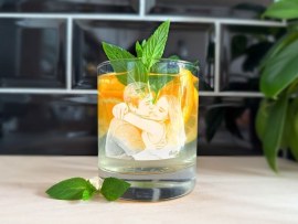 Verre à boire avec photo