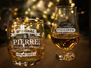 Verre à whisky personnalisé - Le Cadeau Français®