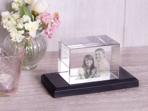 Cadre photo en verre