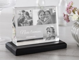 Cadre Photo en Verre Motif