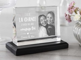 Cadre Photo en Verre Motif