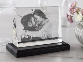 Cadre photo en verre