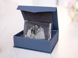 Cadre photo en verre emballage