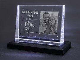 Cadre Photo en Verre Motif