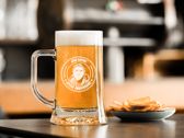 Chope à bière avec foto