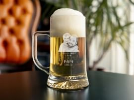 Chope à bière avec photo pour papa