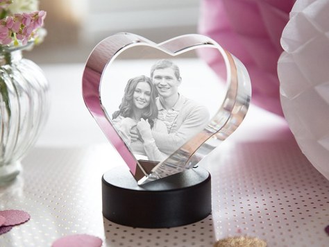 Coeur en verre photo St. Valentin