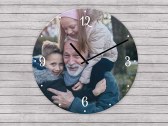 Horloge photo en verre