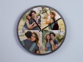 Horloge photo ardoise