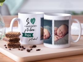 Mug photo avec des images pour la naissance