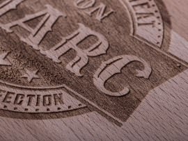 Gravure laser en filigrane